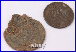 Ring Poland WW1 wwI WW2 wwII Metal postcard Trench art Stickpin Coin 20 groszy