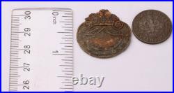 Ring Poland WW1 wwI WW2 wwII Metal postcard Trench art Stickpin Coin 20 groszy