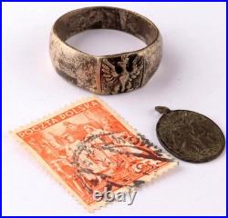 Ring Poland WW2 Eagle WWII Polish Army Coat of arms Polska Europe Jewelry Set