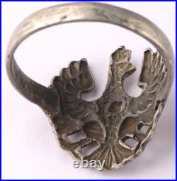 Ring Poland WW2 WWII Eagle Polish Army Pendant Coat of arms Polska Europe Jewel
