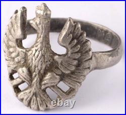 Ring Poland WW2 WWII Eagle Polish Army Pendant Coat of arms Polska Europe Jewel