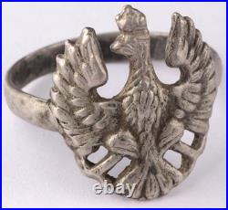 Ring Poland WW2 WWII Eagle Polish Army Pendant Coat of arms Polska Europe Jewel