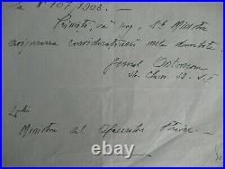 Romania Kingdom 1933 Hand Written Letter By Marshal Antonescu. Rare! Medal