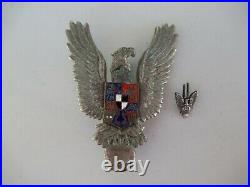 Romania Kingdom 1938 Pilot Badge Medal With Miniature. Rare