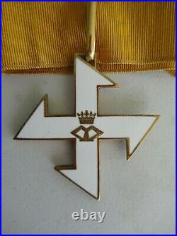 Romania Kingdom 3 Group Miniature Medal Bar. Made In Gold Chain. Rare! Vf+