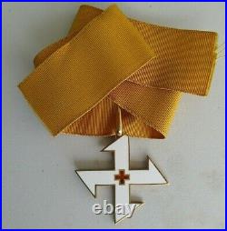 Romania Kingdom 3 Group Miniature Medal Bar. Made In Gold Chain. Rare! Vf+
