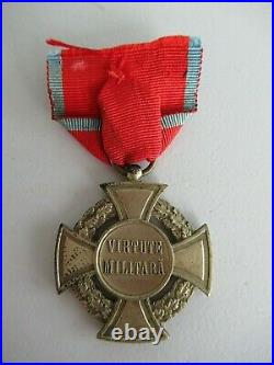 Romania Kingdom Cross For Military Bravery 1st Class Medal. Marked. Type Rrr