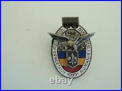 Romania Kingdom Military Scout Badge Medal. Middle Size. Numbered. Rare! 2
