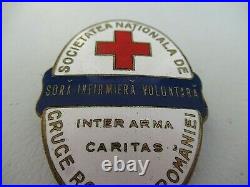 Romania Kingdom National Society Of Red Cross Badge Medal #370. Sister Nurse