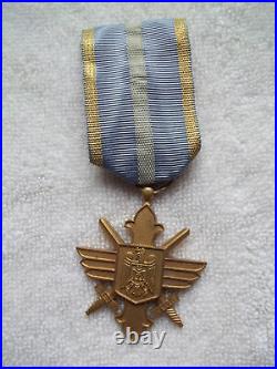 Romania Kingdom, ORDER of Aeronautical Virtues, Golden Cross with Swords in Box