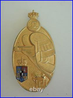 Romania Kingdom Pre Military Badge Medal 1st Grade. Numbered. Carol II Rare! Vf+