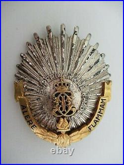 Romania Kingdom Professor Academy Badge. Silver. Rare