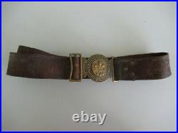 Romania Kingdom Ww1 Scout Uniform Belt & Buckle. Very Rare! Vf+ Medal
