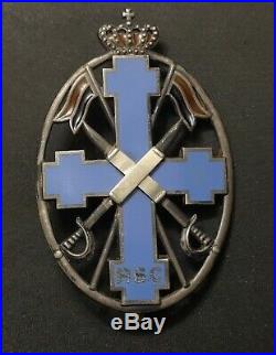 Romania Regimental Badge 7 years Regimentul 6 Clrai Brasov, silver