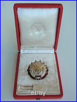 Romania Socialist Order Of Labor 1st Class Rpr. Type 3. Silver/gilt. Cased. Rare