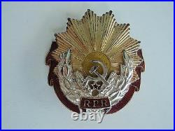 Romania Socialist Order Of Labor 1st Class Rpr. Type 3. Silver/gilt. Cased. Rare