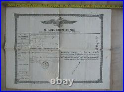 Romania Wallachia 1856 Passport Dimitrie Stirbei Rule. Rare! Type 2. Medal