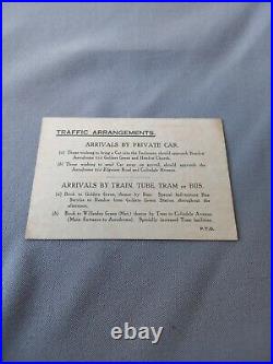 Royal Air Force Aerial Pageant ticket Lord Chamberlain's office Duke o York 1921