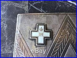 Russian White Army Rovs In Prague Silver Cigarette Case 1930 Rare