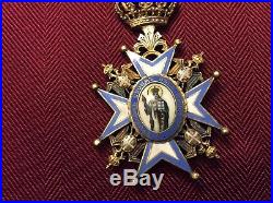 SERBIA GRAND CROSS SET ORDER OF ST. SAVA. 3rd CLASS COMMANDER IN CASE #30
