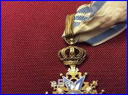 SERBIA GRAND CROSS SET ORDER OF ST. SAVA. 3rd CLASS COMMANDER IN CASE #30