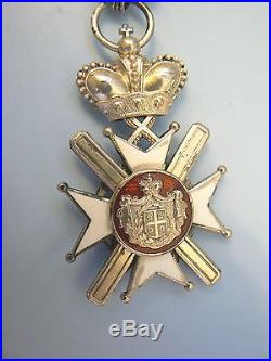 SERBIA, KINGDOM, ORDER OF TAKOVO, 4th class, very rare