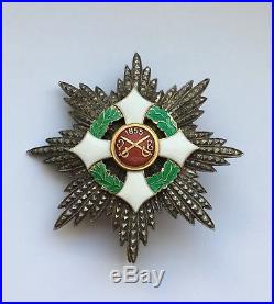 SILVER ITALIAN MILITARY BREAST STAR OF ORDER OF SAVOY ITALY CROSS Decoration