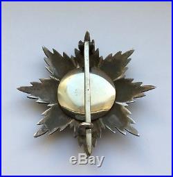 SILVER ITALIAN MILITARY BREAST STAR OF ORDER OF SAVOY ITALY CROSS Decoration