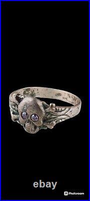 SKULL Bones German Germany MANs Ring Special FORCE ww1 WWI ww2 WWII Shock TROOPs