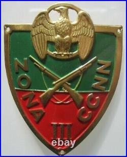 Scudetto Ccnn Milizia 1940 Fascist Badges Ww2 Uniforms Black Shirts' Arm Shield