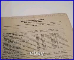 September 15, 1934 Fort Sam Houston Telephone Directory San Antonio