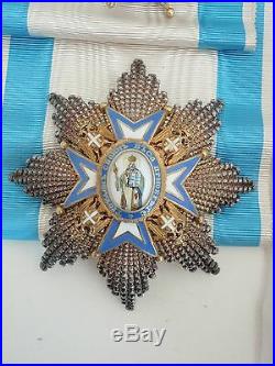 Serbia Grand Cross Set Order Of St. Sava. Type 3. Rare. Ef