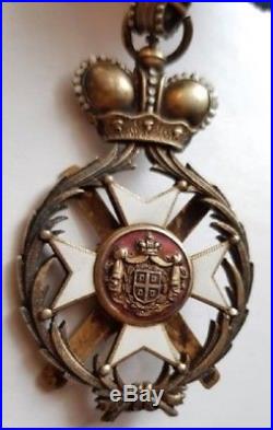 Serbia Kingdom Order Of Takovo Cross, II Class, Without Box Scheid