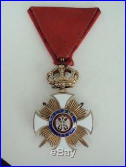 Serbia Order Of Karageorge 4th Class Rare! Vf+