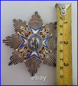 Serbia Order Of St. Sava Grand Officer Bs. Marked By Huguenin (very Rare!). Vf+