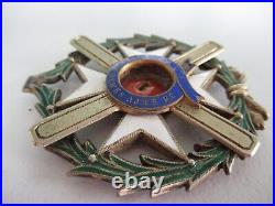 Serbia Order Of Takovo Commander Grade Neck Badge. Damaged. Original! Rare