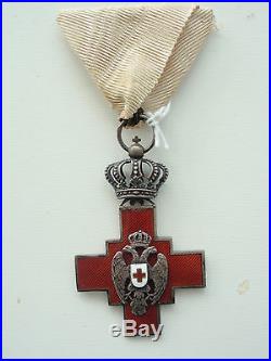 Serbia Order Of The Red Cross 1876 For Gentleman. Silver/hallmarked. Rare! Vf+