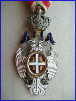 Serbia Order Of The White Eagle 5th Class. Rare! Vf+