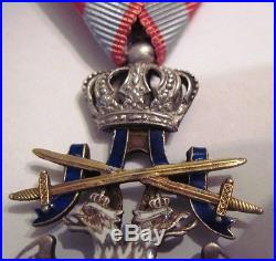 Serbia Serbian Yugoslavia RARE Order of White Eagle 5th class with swords