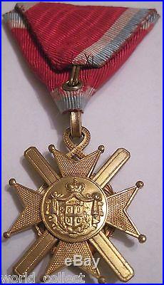 Serbia Serbian Yugoslavia early Order Cross of the Takovo, 5th class, medal
