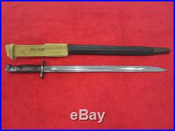 Siamese Enfield Model 1920 Bayonet WithTIGER FACE. WithScabbard and Frog