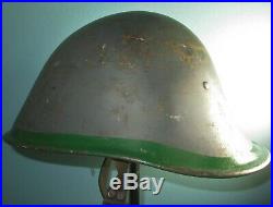 Signed original Dutch BB-reused M27 helmet casque stahlhelm casco elmo WW