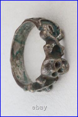 Skull Bones Ring war period ww2 WWII ww1 WWI Battlefield artifact Military army