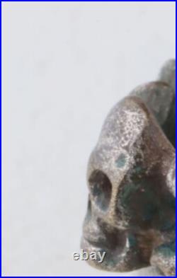 Skull Bones Ring war period ww2 WWII ww1 WWI Battlefield artifact Military army