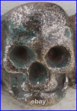 Skull Bones Ring war period ww2 WWII ww1 WWI Battlefield artifact Military army