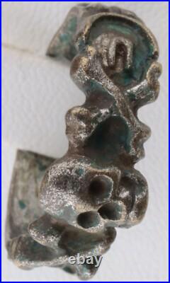 Skull Bones Ring war period ww2 WWII ww1 WWI Battlefield artifact Military army