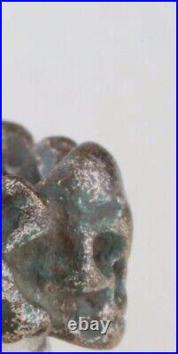 Skull Bones Ring war period ww2 WWII ww1 WWI Battlefield artifact Military army