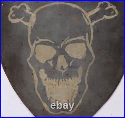 Skull Bones Shield Knight Templar WW2 wwII WW1 wwI Wall decor Iron Metal Iron