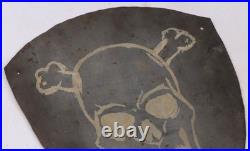 Skull Bones Shield Knight Templar WW2 wwII WW1 wwI Wall decor Iron Metal Iron