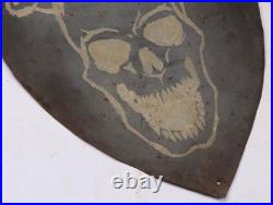 Skull Bones Shield Knight Templar WW2 wwII WW1 wwI Wall decor Iron Metal Iron